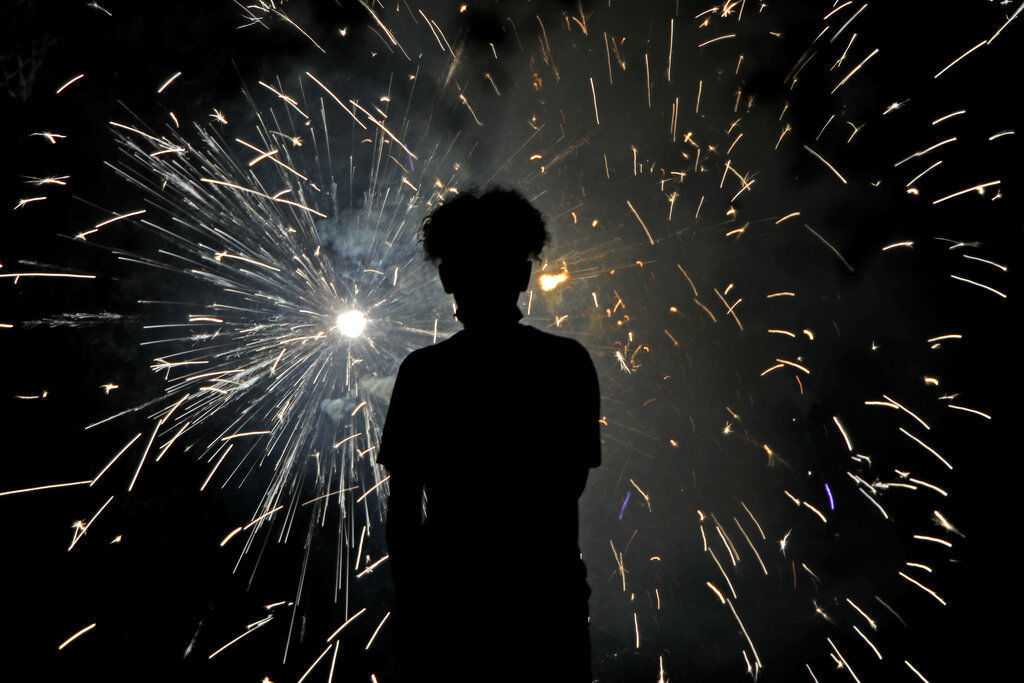 APTOPIX July 4 Fireworks Kansas
